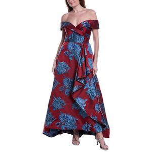 Rene Ruiz Womens  High-Low Gown, Red